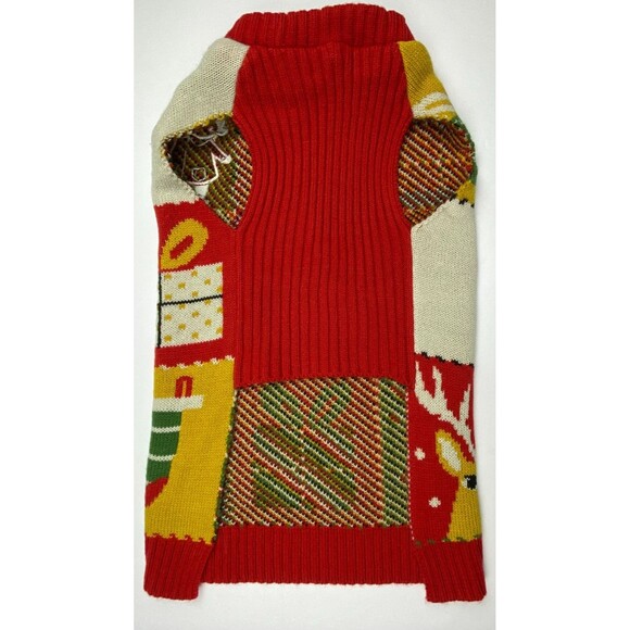 Ugly Christmas Sweater for Dog Size Medium Holiday Santa Elf Reindeer Candy Cane - Picture 7 of 9